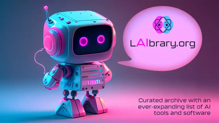 Laibrary.org: Curated archive with an ever-expanding list of AI tools and software